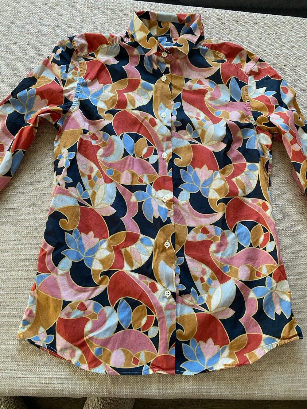 Campo Marzio Shirt Multicolour Floral Cotton Size M